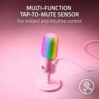 Razer Seiren V3 Chroma RGB, reactivo de transmisión y juegos, micrófono USB