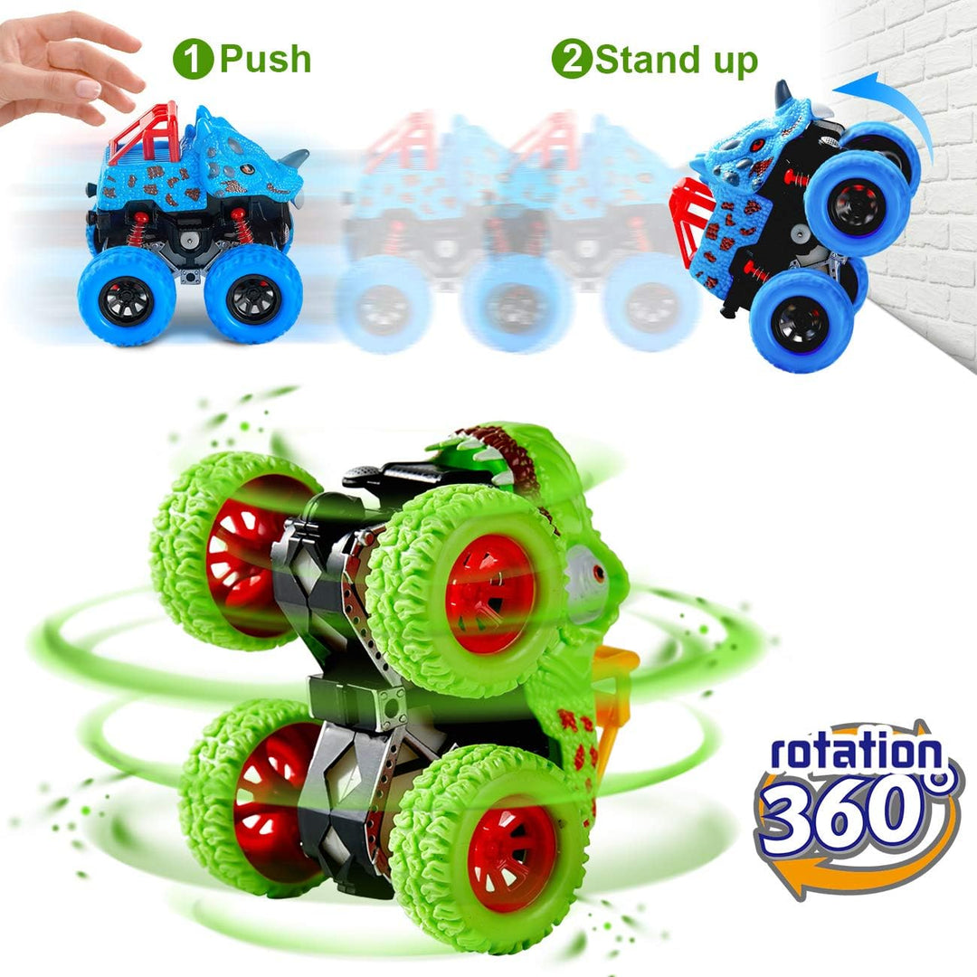 LODBY Juguetes de dinosaurio para niños de 2, 3, 4 y 5 años - Camio...