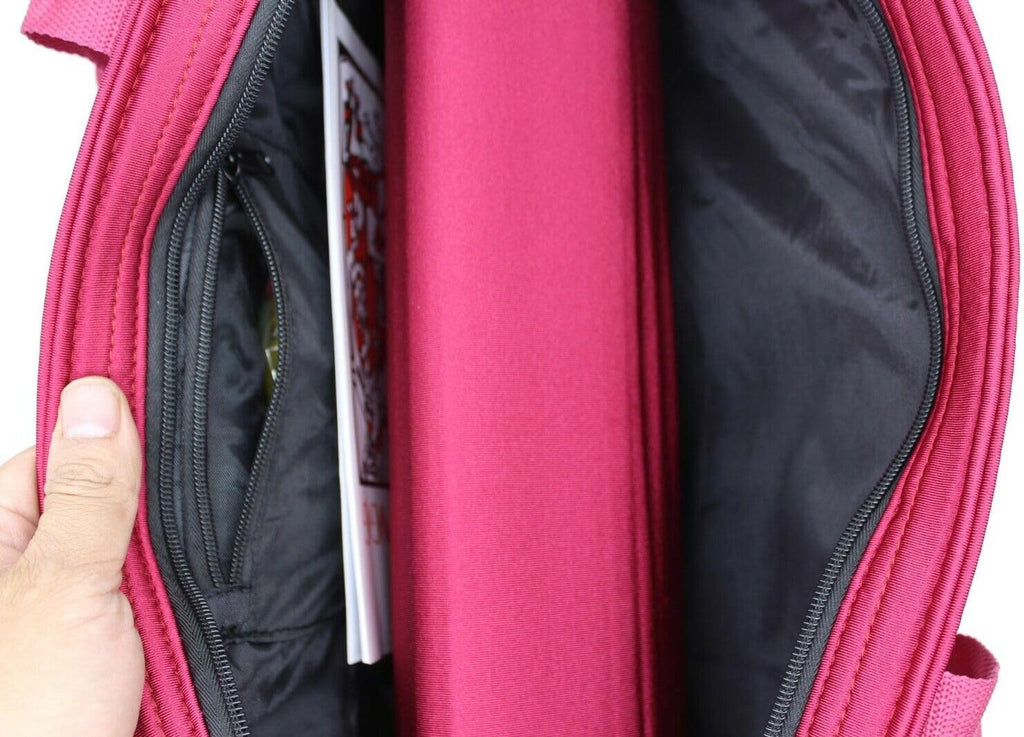Juego de Mah-jong Americano Set 166 Fichas Blancas Bolsa de Viaje con acolchado rojo