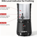 PARIS RHÔNE Espumador de leche, vaporizador de leche automático eléctrico 4