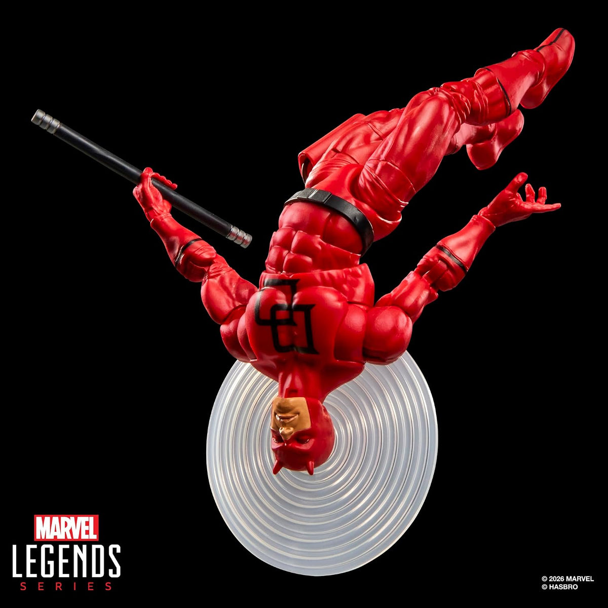 Marvel Legends Series Secret Wars Daredevil, Retro Comics Figura de acción coleccionable de 6 pulgadas con escudo lenticular
