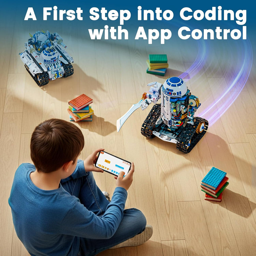 Kit de construcción de robot STEM 3 en 1, aplicación y kit de robótica de control remoto