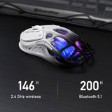 GravaStar Mercury M1 Pro Gaming Mouse, aleación de magnesio ligera,...
