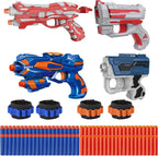 Juego de 4 Blasters para Niños de 5+ Años | 80 Dardos de Espuma y 4 Muñequeras | Regalo de Juguete de Batalla en Equipo - Navidad Cumpleaños Fiesta de Pascua