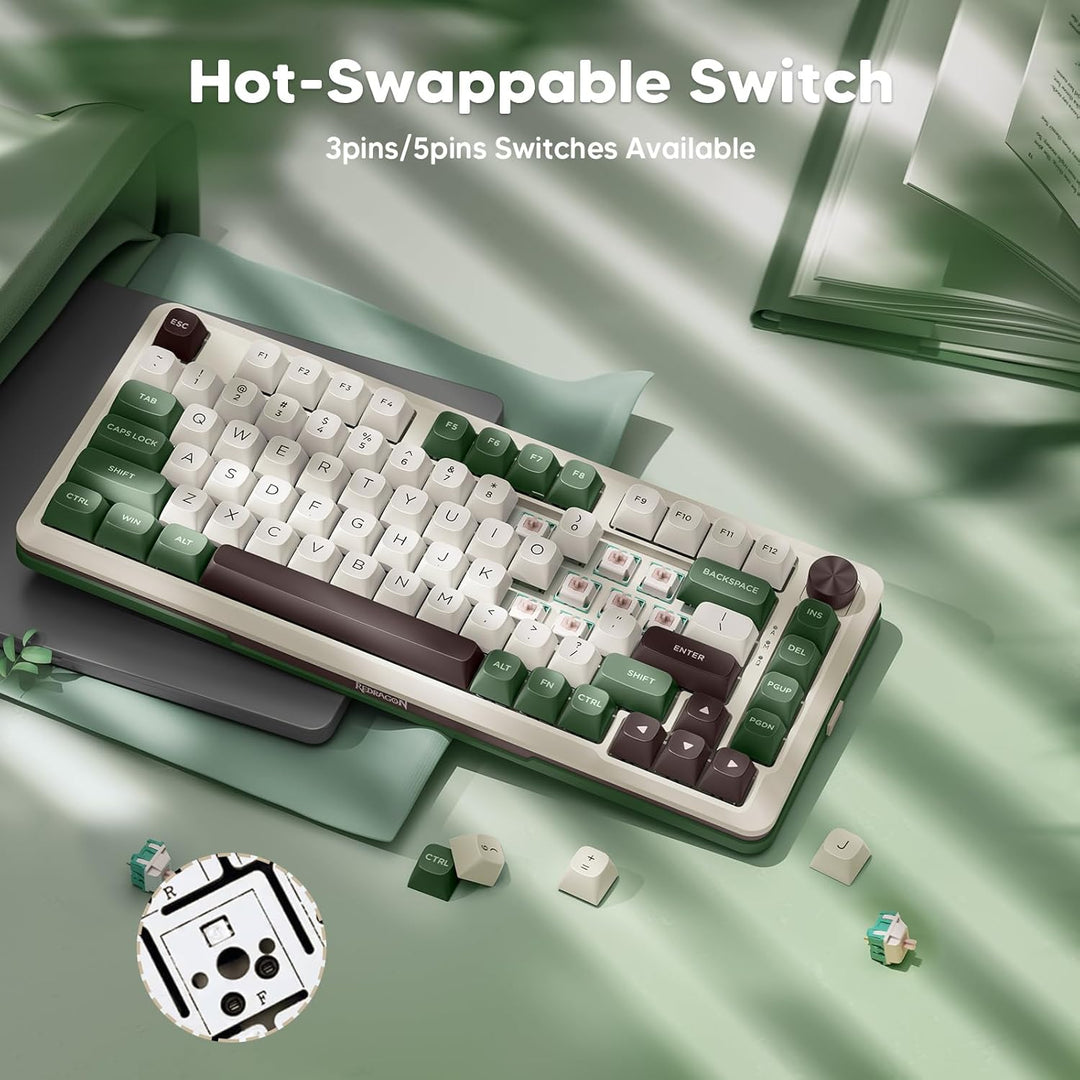 Redragon K681 Pro Wireless Mechanical Keyboard, Gasket Mounted RGB...