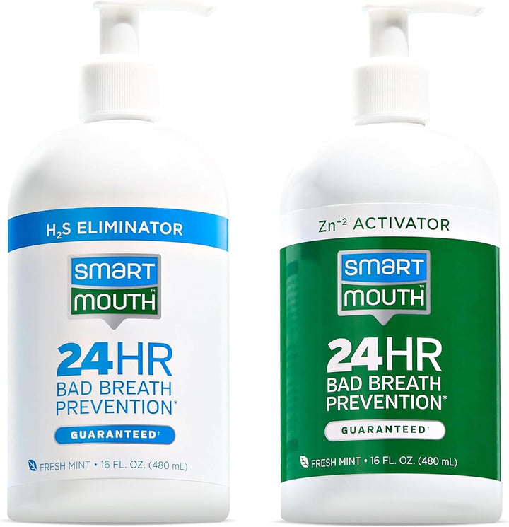 SmartMouth Enjuague bucal original activado con zinc de 2 botellas...