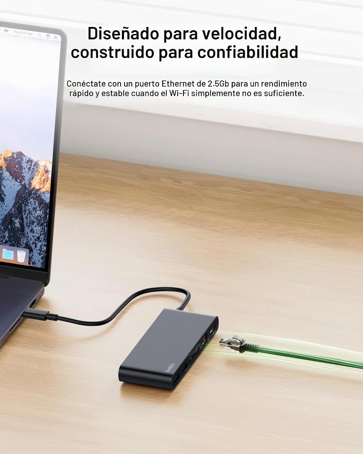 Belkin, INC024ttBK-BX, hub USB 3.0 de 8 puertos, alimentado