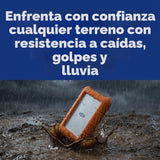 LaCie - Disco duro externo USB-C resistente de 5 TB, disco duro por...
