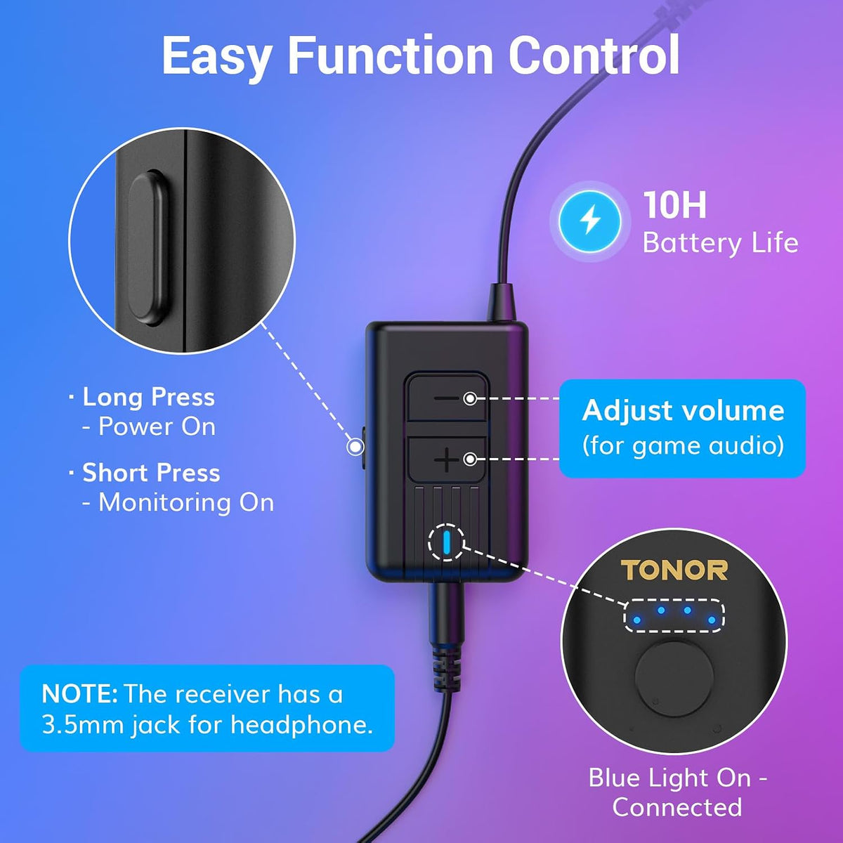 TONOR Micrófono para juegos compatible con Xbox, micrófono de transmisión de condensador RGB, bajo ruido, control de ganancia, silencio de un toque, compatible con tarjeta de captura, cable de 78 pulgadas, soporte de escritorio, negro, flujo TCX3