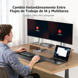 Conmutador KVM AV Access Dock 2 Monitores 2 Portátiles, Conmutador...