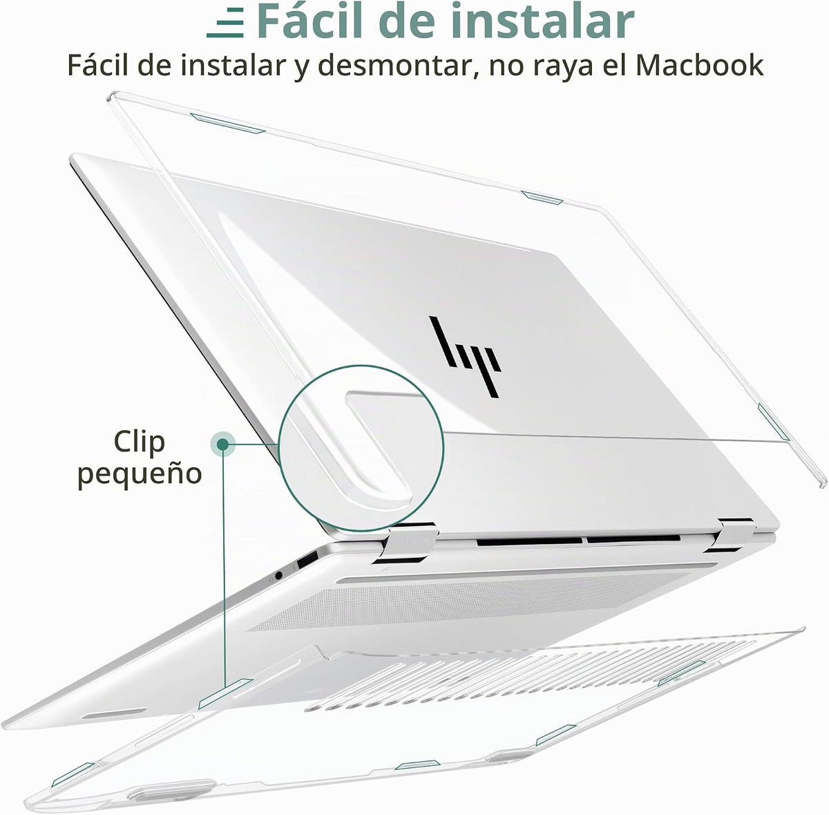 Loyrina Funda transparente para portátil HP Envy x360 2 en 1 de 16...