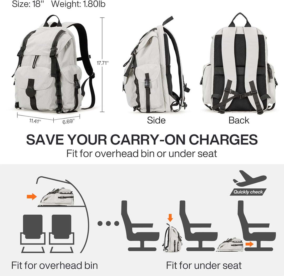 Mochila de viaje mixi, mochila de transporte para portátil, mochila...