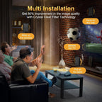 Antena de TV 2026 para TV digital interior/exterior, 200% más amplio, alcance de señal de largo alcance, antena inteligente HDTV para canales locales, soporte 4k 8k 1080p con amplificador de señal