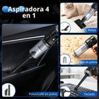 Aspiradora de mano para automóvil, 25000 PA, fuerte succión ciclónica, portátil, mini aspiradora inalámbrica con pantalla digital, ligera de mano para pelo de mascotas, automóvil, hogar