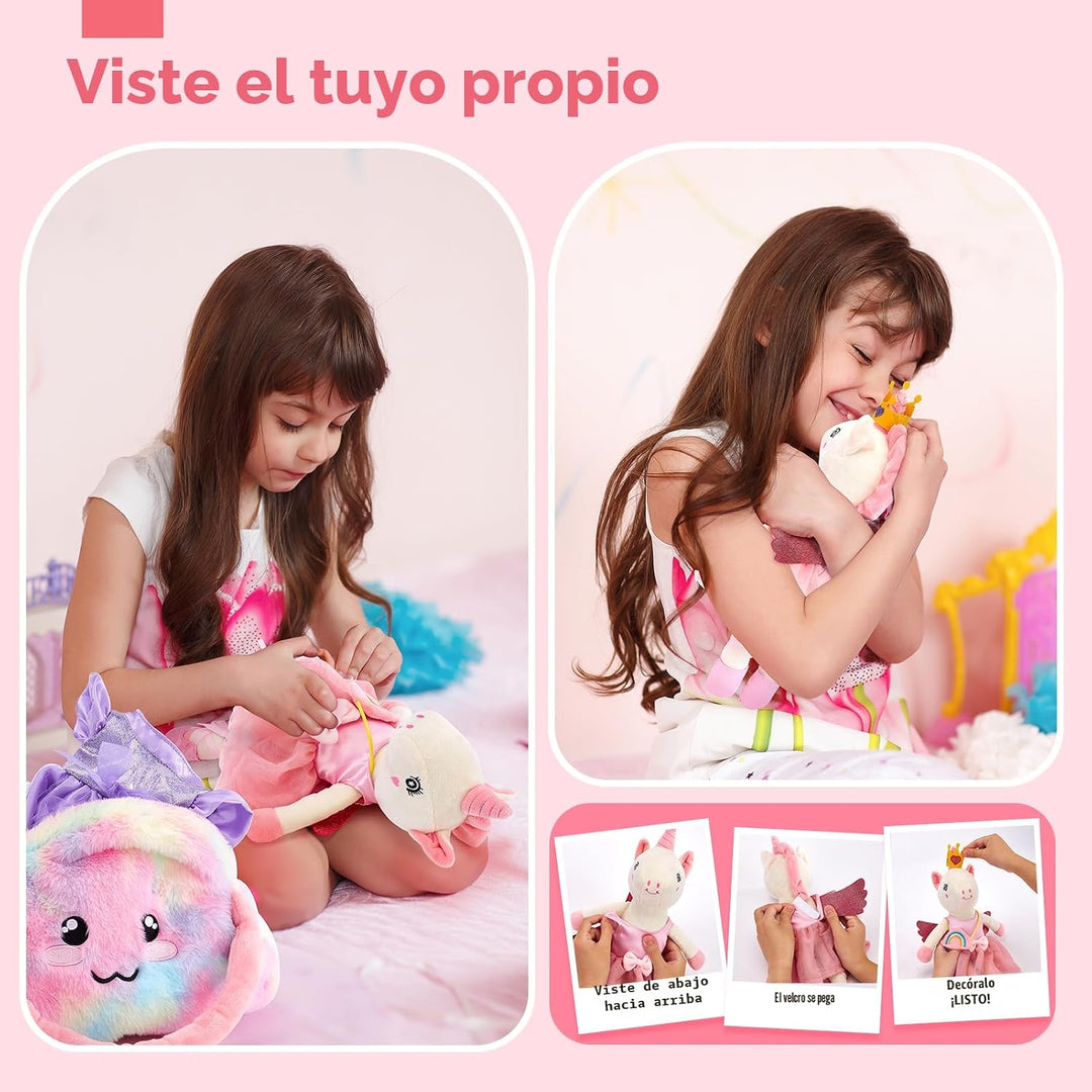 Juguetes de unicornio para niñas de 4 a 6 años, muñeca de bailarina...