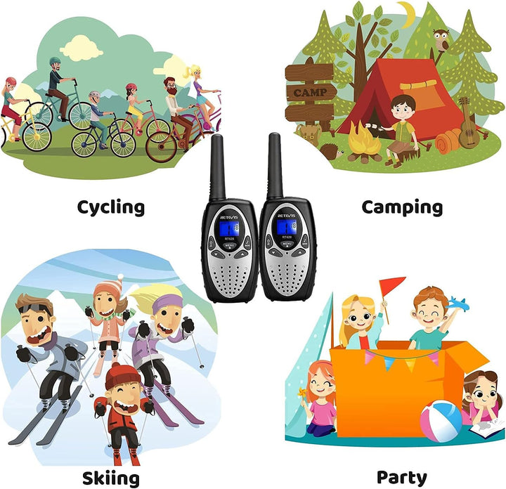 Retevis RT628 Walkie Talkies para niños, regalos de juguete para ni...