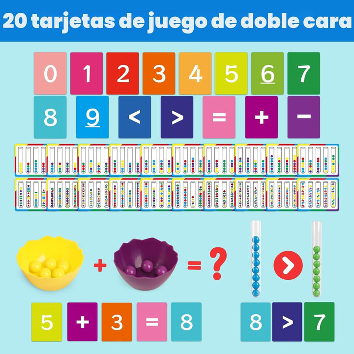 Aizweb Juguetes de conteo y clasificación de colores para niños peq...