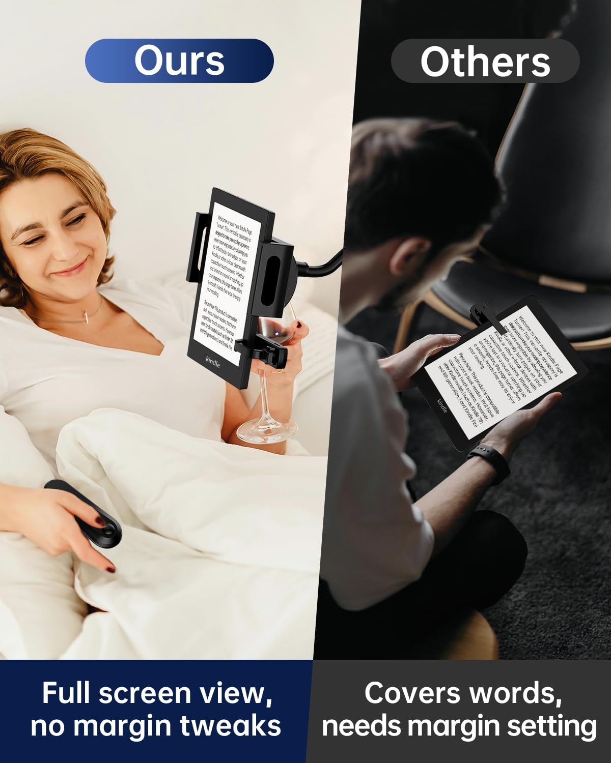 TeoTeeo Soporte para Kindle con Pasador de Páginas Remoto