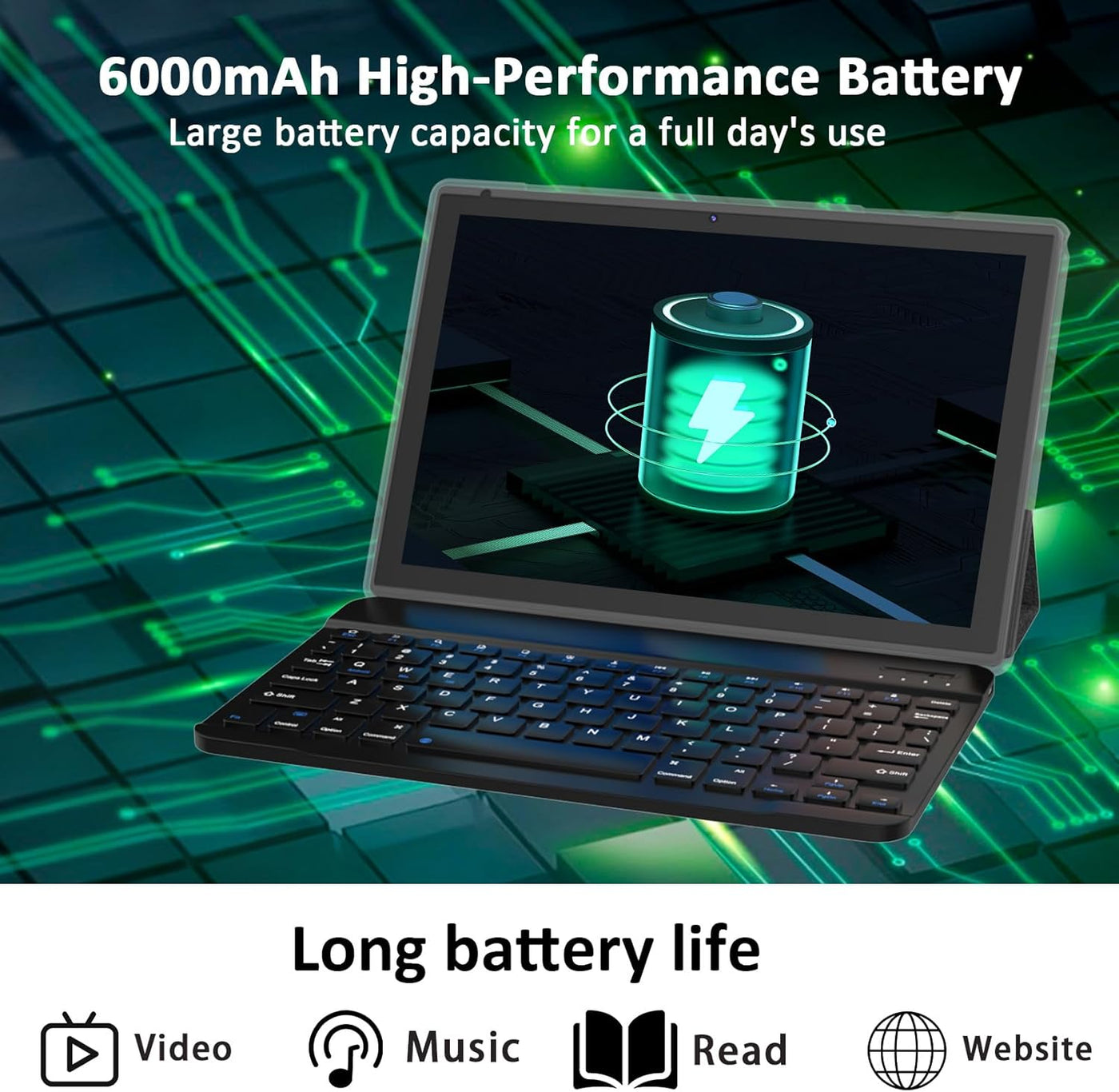 Vyrolinia Tablet Android 15 10 pulgadas 18 GB RAM+128 GB ROM\/2 TB...