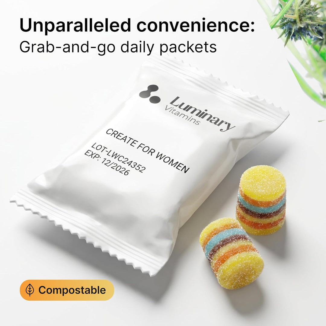 Luminary Vitamins Create for Women | Gomitas de fertilidad formulad...