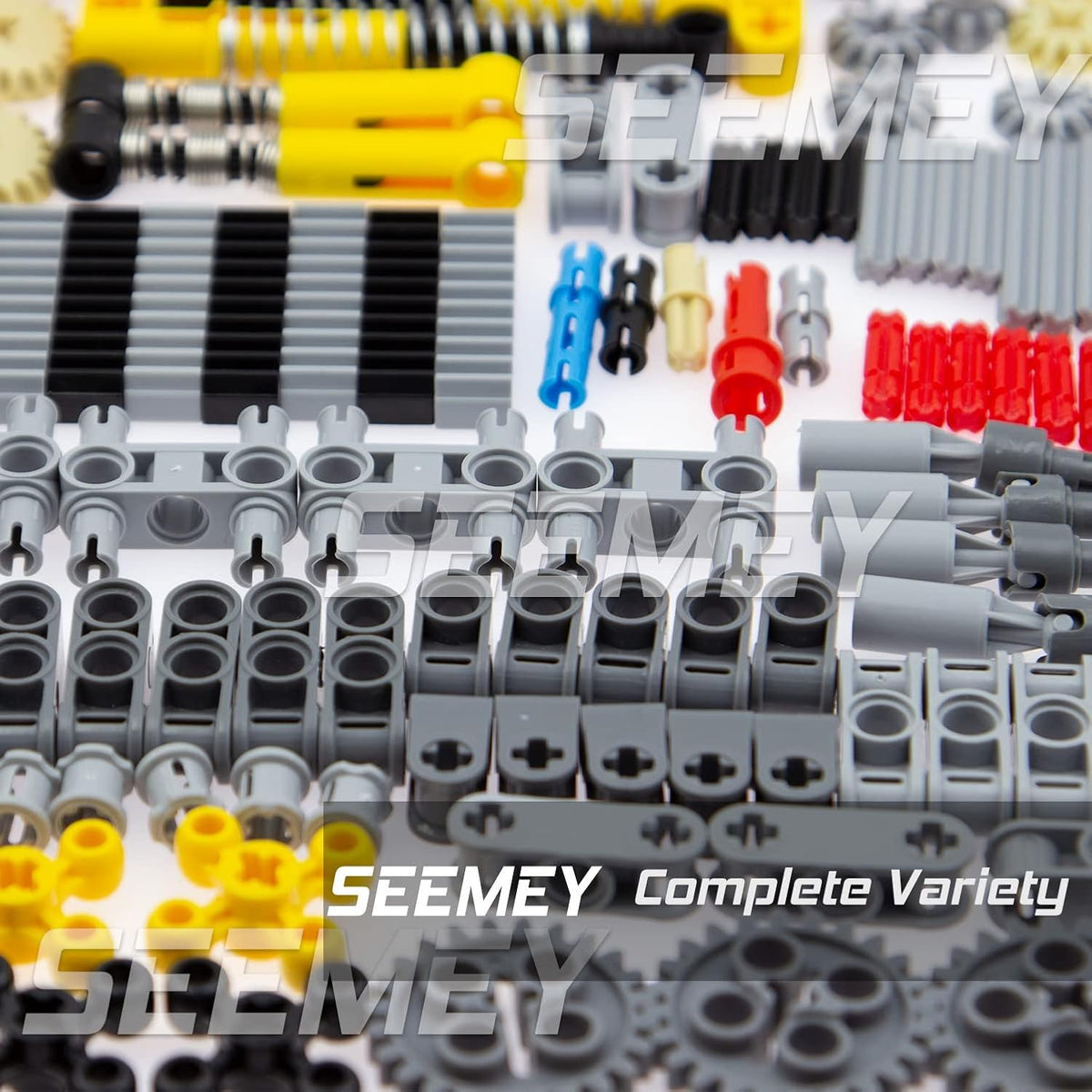 SEEMEY - Juego de 844 pines, engranajes y ejes compatibles con piezas técnicas de la marca L