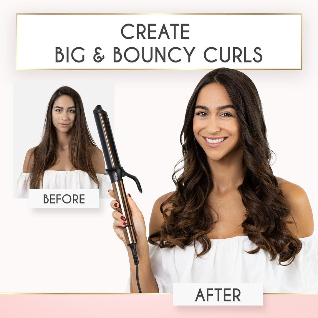 ELLA BELLA® Rizador de pelo de 1.5" \u2022 Rizador de pelo prof...