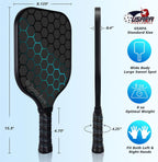 JoncAye Pickleball Paddles Set de 4 o 2 Fiberglass Rackets USAPA Approved
