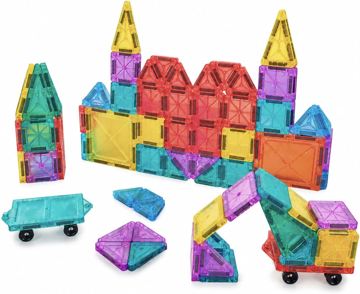 Mini azulejos magnéticos para niños, juego de construcción de 86 piezas con