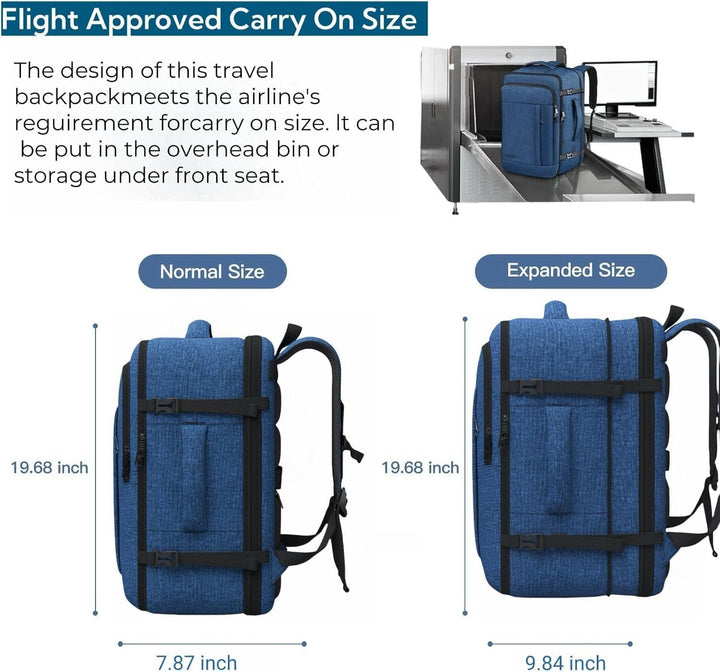 Mochila de transporte, mochila de viaje extra grande de 50 L para h...