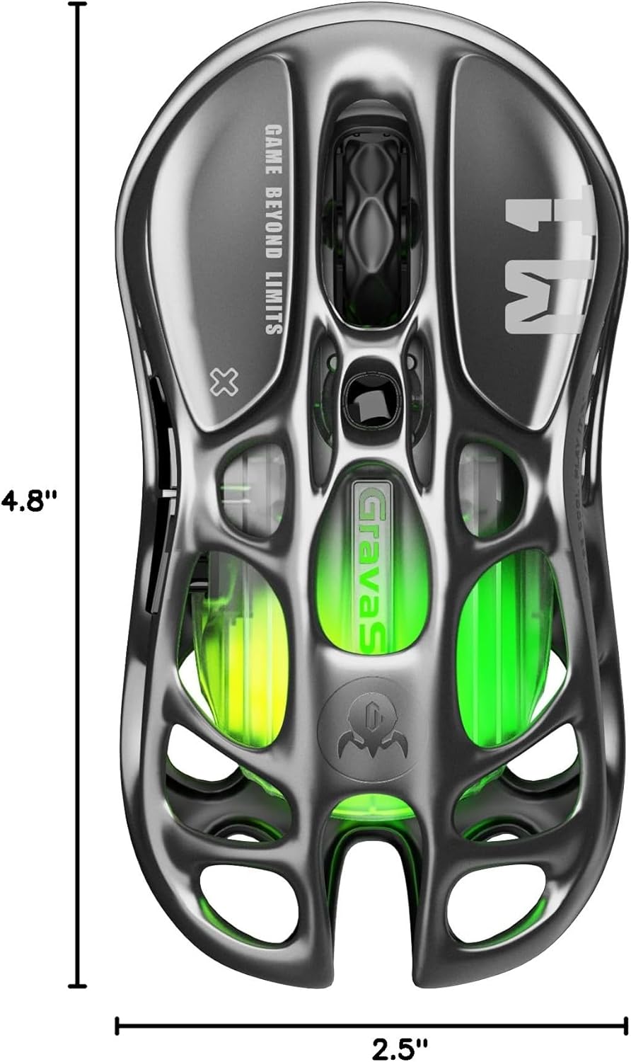 GravaStar Mouse inalámbrico para juegos Mercury M1 Pro - Sensor PAW...