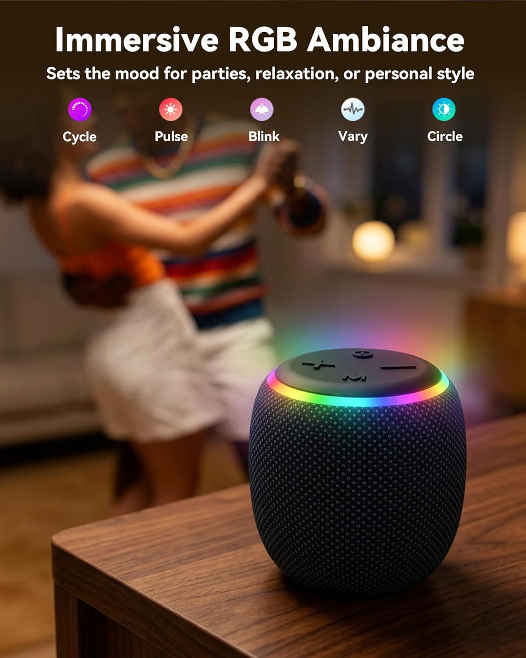 BassBloom Room 3 Altavoz Bluetooth portátil, IPX6 impermeable, empa...