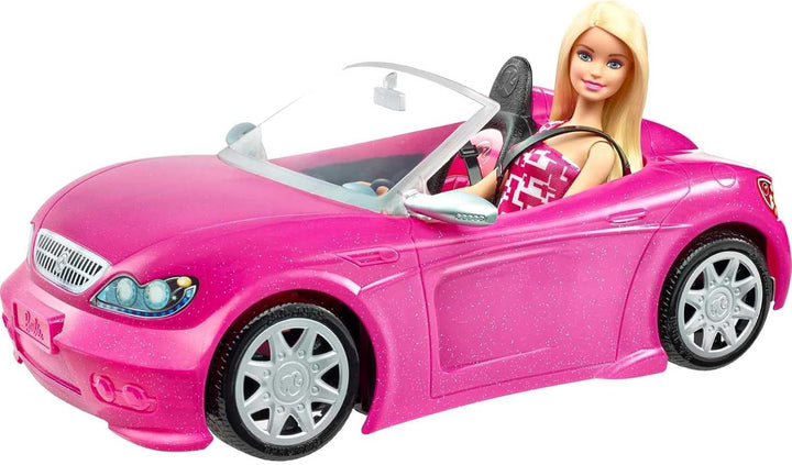 Barbie convertible y paquete de muñeca
