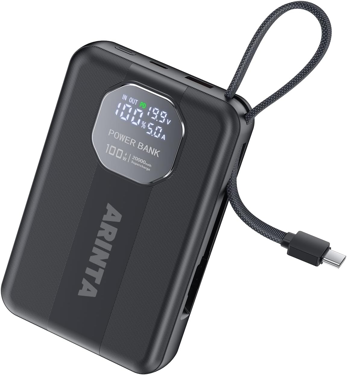ARINTA Cargador portátil de 100 W, banco de energía para portátil d...