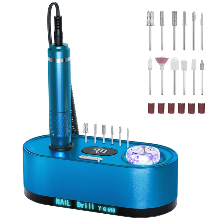 JOSGLOI Taladro Eléctrico para Uñas Profesional: Kit de Lima Eléctr...