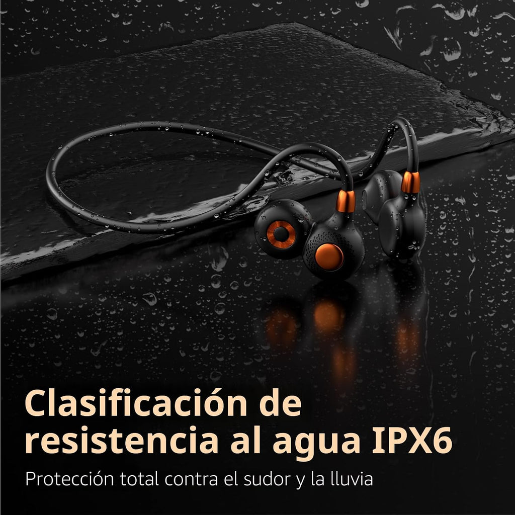 Ortizan Auriculares de oreja abierta, Bluetooth 5.3 inalámbricos de conducción de aire, auriculares deportivos, sonido premium, IPX6 impermeable, llamada clara, 0.67 oz auriculares ligeros para