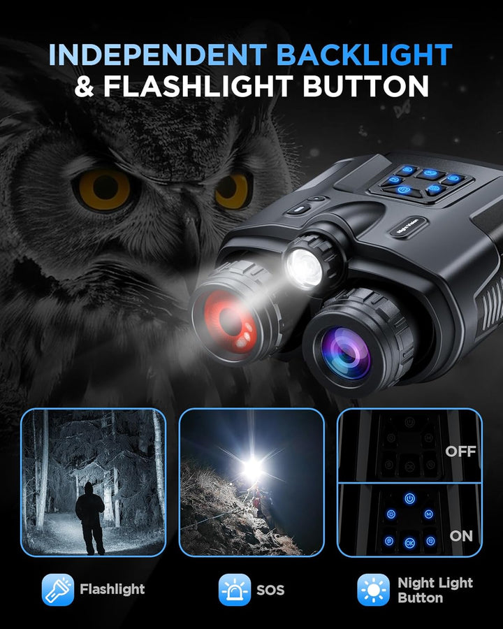 Diyimin Binoculares de visión nocturna 4K zoom 8X/2000