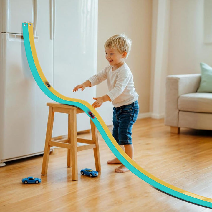 Pistas flexibles de 15 pies para niños, juego de inicio, pista de c...