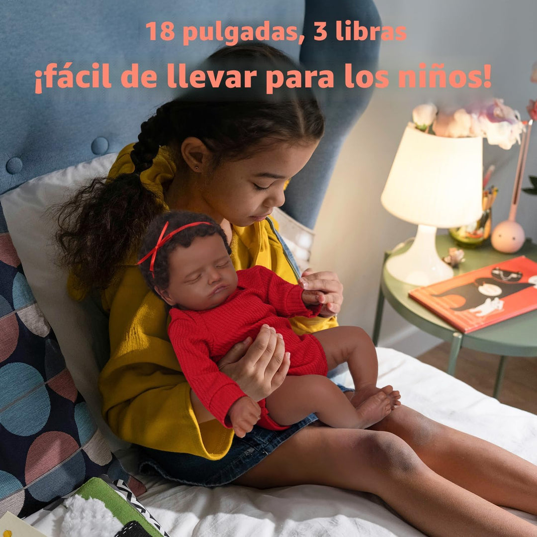 CHAREX Muñeca Reborn realista de 18 pulgadas - Muñeca de bebé recié...