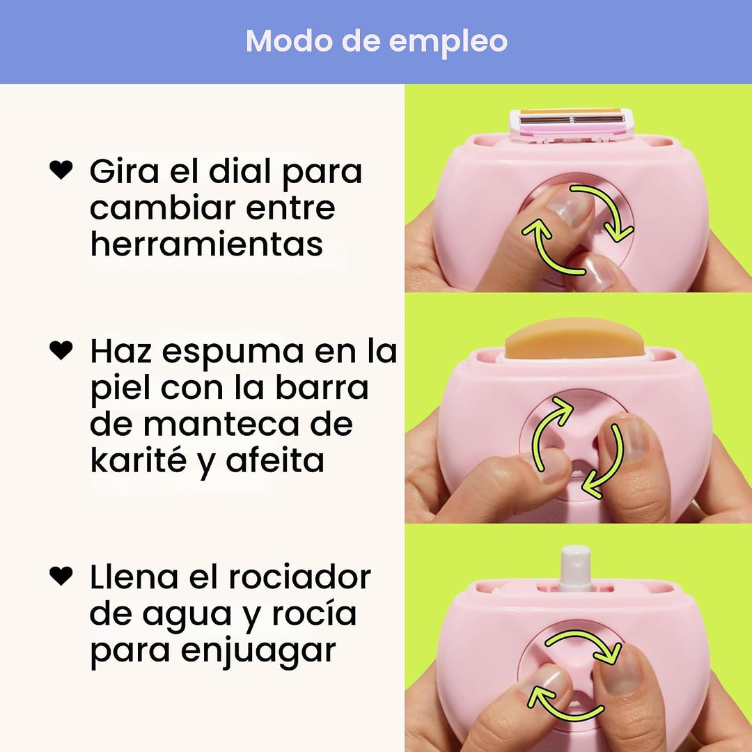 Alleyoop - Maquinillas de afeitar de viaje portátiles para mujer -...
