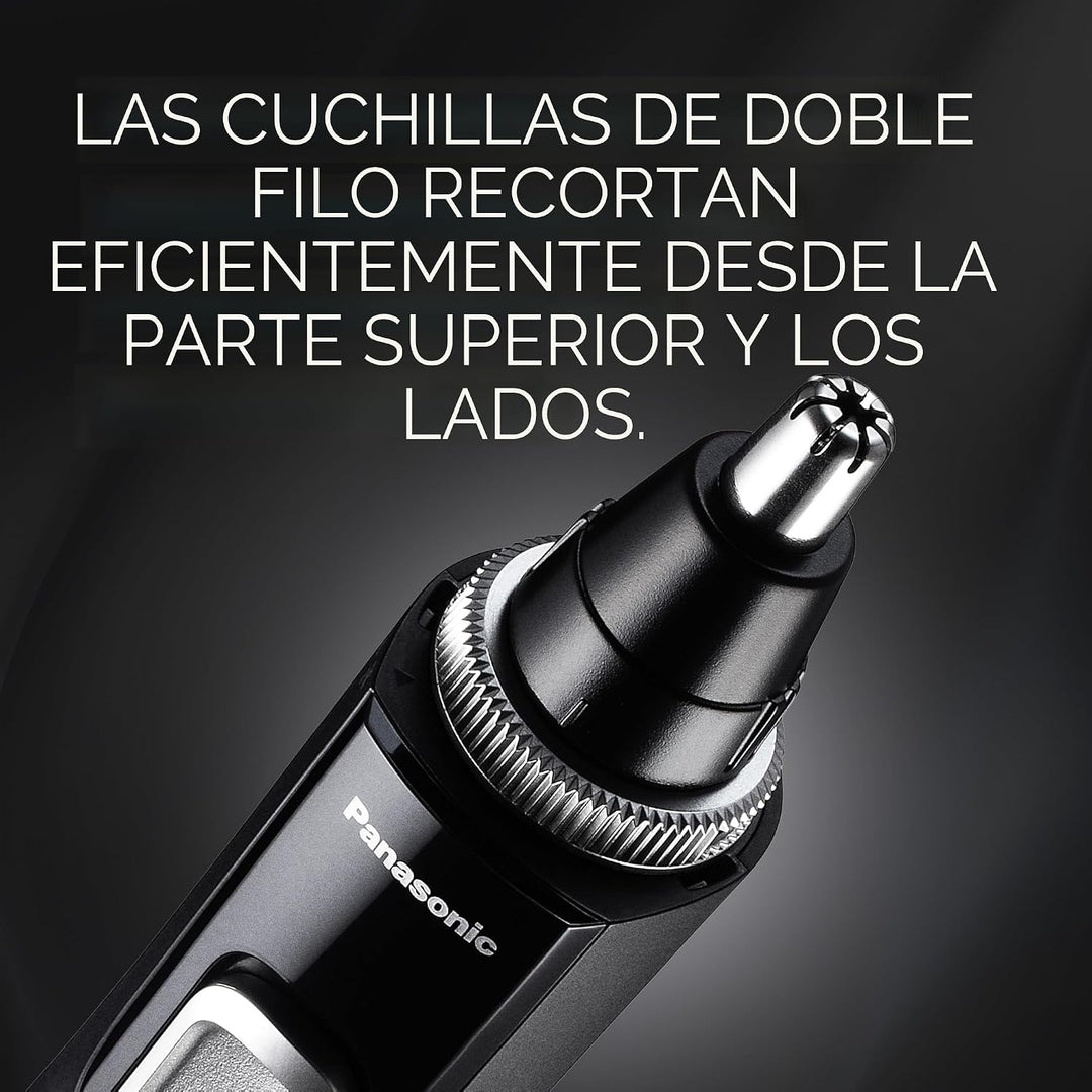 Panasonic ER-GN70-K - Recortadora de pelo de orejas y nariz para ho...