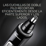 Panasonic ER-GN70-K - Recortadora de pelo de orejas y nariz para ho...
