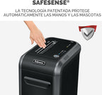 Sistema de papelera extraíble de 9 galones con capacidad para 18 hojas, trituradora IntelliShred 99Ci a prueba de atasco, color negro