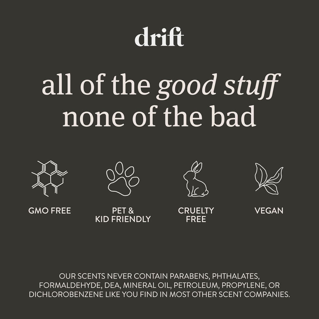 Drift - Ambientador de coche – El ambientador de madera original – Eliminador de olores de coche – Aroma de larga duración – Aceites esenciales – Ingredientes limpios – Variedad de 3 unidades de