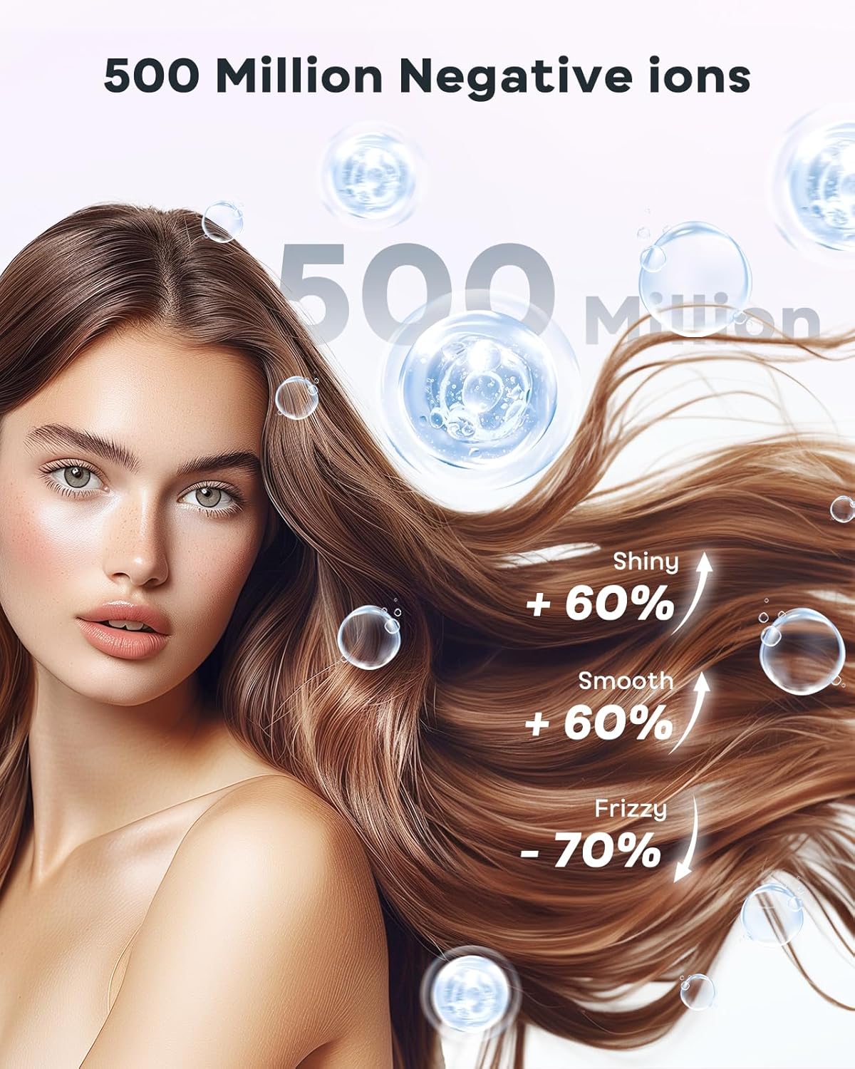 Bopcal Hair Dryer, Ionic Blow Dryer with Diffuser, 150,000 RPM Prof...