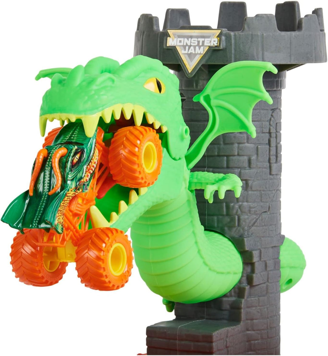 Monster Jam, juego Dueling Dragon con camión monstruo Dragón exclus...