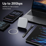 SSD externo 960G SSD magnético portátil SSD USB 3.2 Gen 2x2 hasta 2...