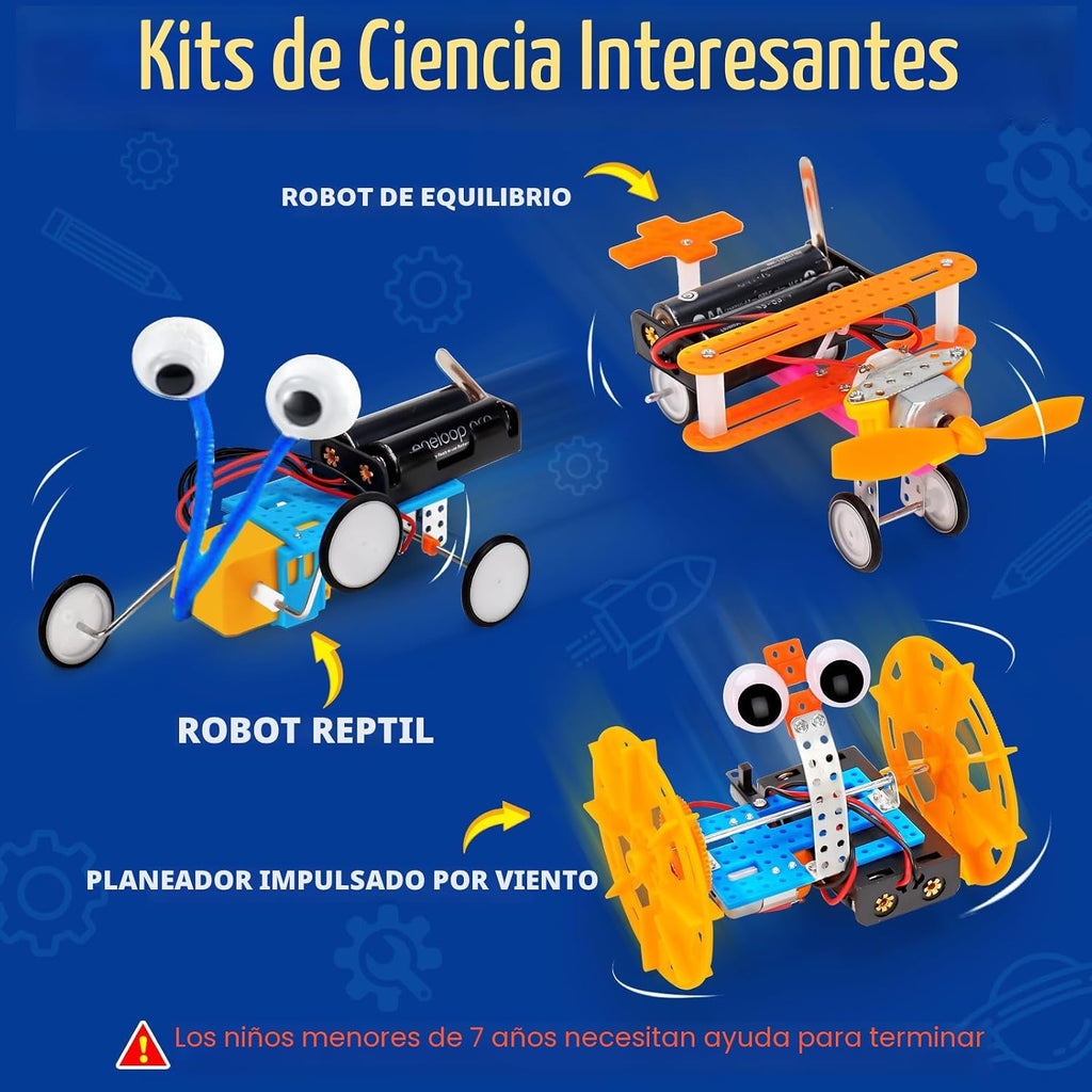 STEM Kits para Kids Robotics Kit Set, Boys Craft Educational STEM Toys Gifts