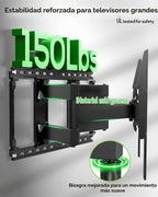 USX MOUNT Soporte de pared para TV de movimiento completo para televisores