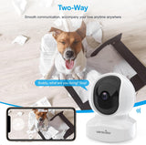 Cámara de seguridad para el hogar, cámara para bebé, cámara WiFi wa...