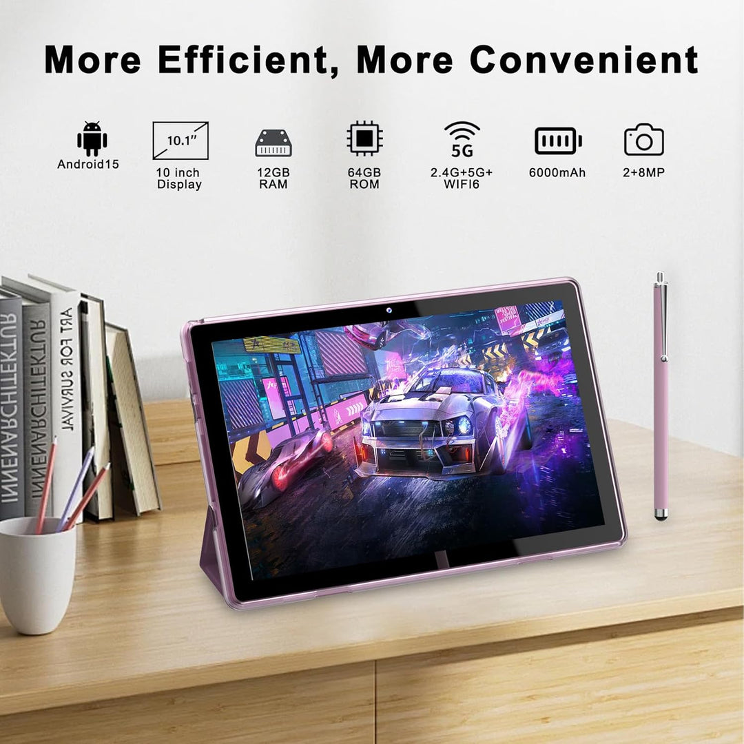 HOTTABLET 10" Tableta Android 15 de 12 (4+8Expand) GB RAM+64GB...